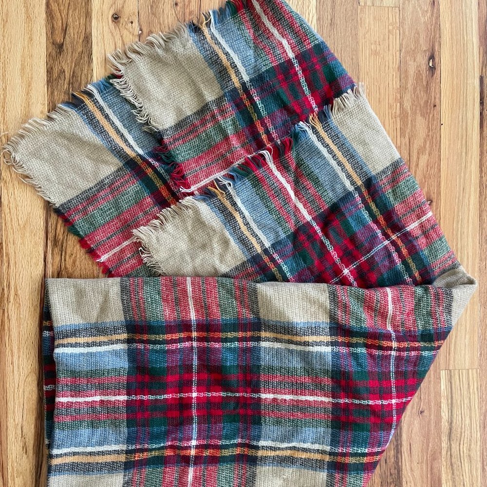Women's Fashion Comfy Warm Blanket Scarf One Size Multicolor